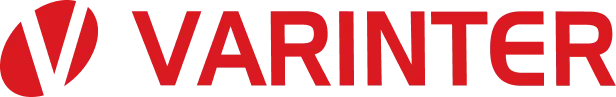 Logo corporativo de Varinter en color rojo